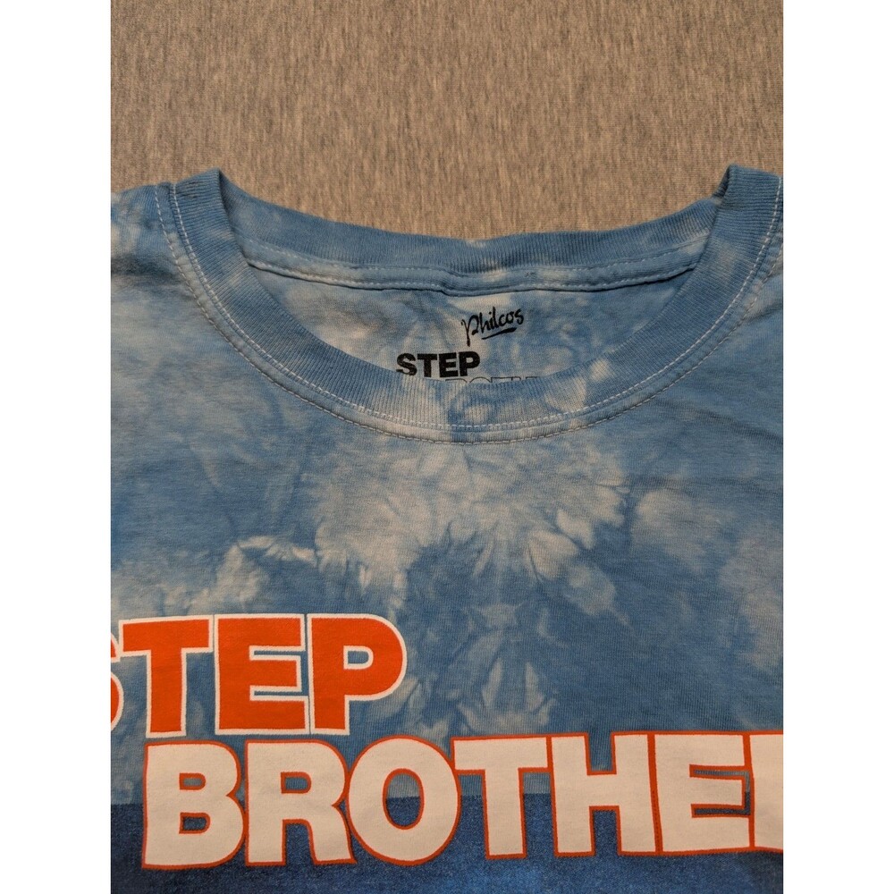 Philcos Step Brothers Blue Tie Dye Will Ferrell/John C Reilly Shirt Medium - Picture 5 of 11